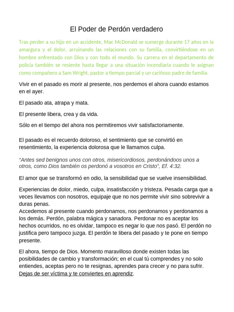 4Charla Sobre El Perdón | PDF | Perdón | Amor