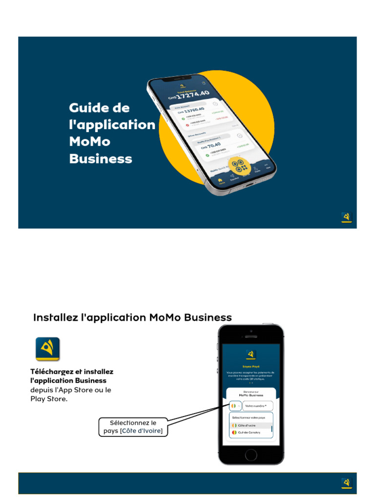 MoMo Business Guide French CDI | PDF | Banques | Facture