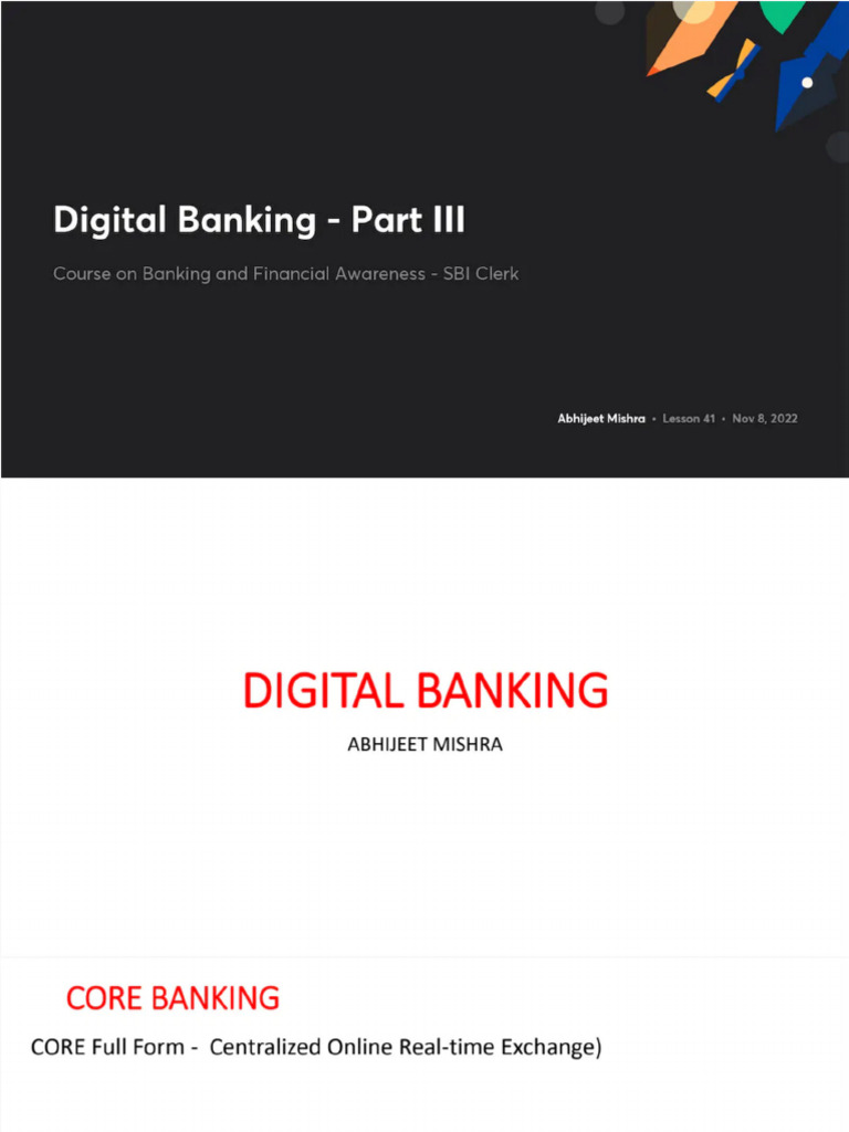 Digital Banking Part III With Anno | PDF