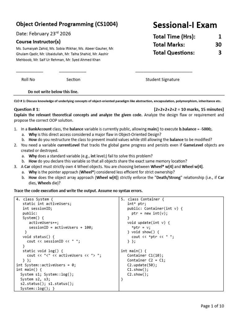 MidTerm-I-C++ - Solution | PDF | Pointer (Computer Programming ...