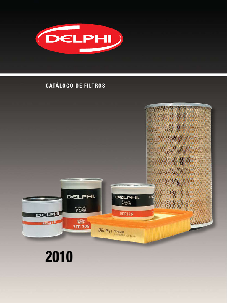 Delphi Catalogo de Filtros 2010 | PDF | Land Vehicles | Automotive Industry