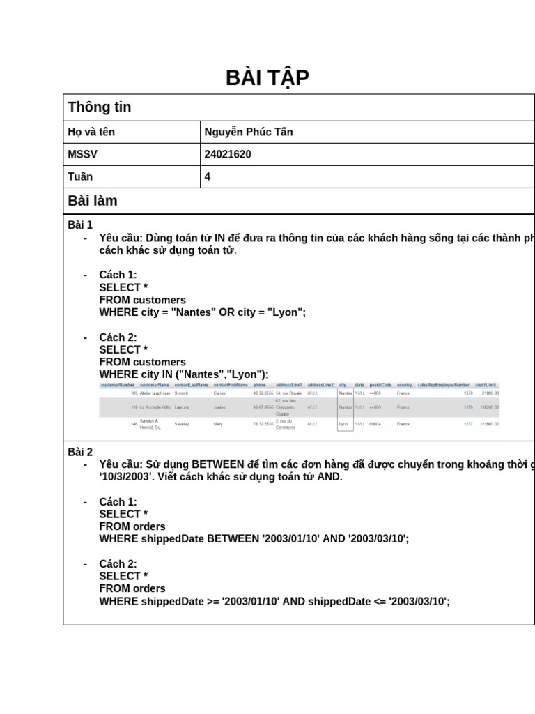 (TH) Template Nộp Bài Tập | PDF