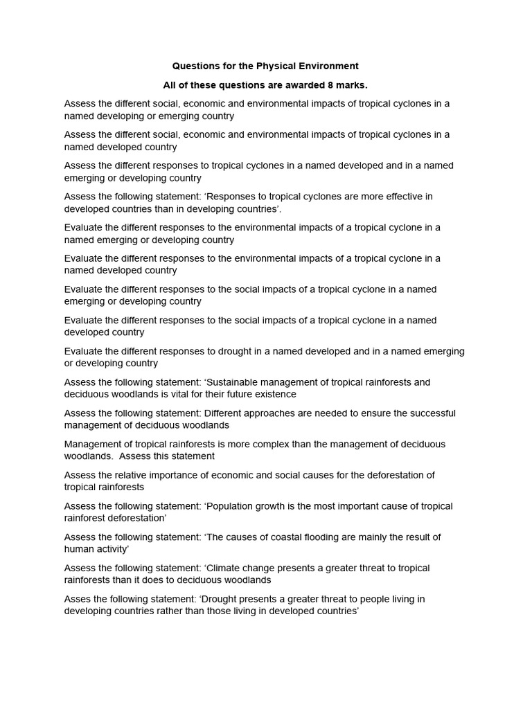 8 Mark Questions | PDF