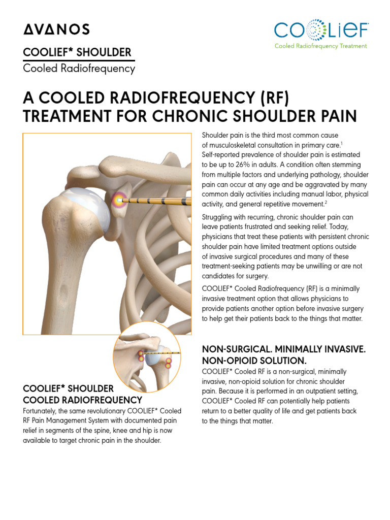 COOLIEF Shoulder Sell Sheet_COPY-03402 | PDF | Chronic Condition | Pain