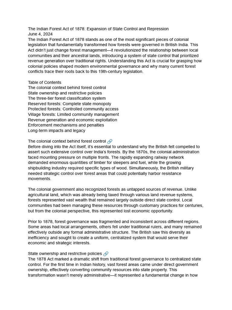 Untitled Document | PDF | Forests | British Empire