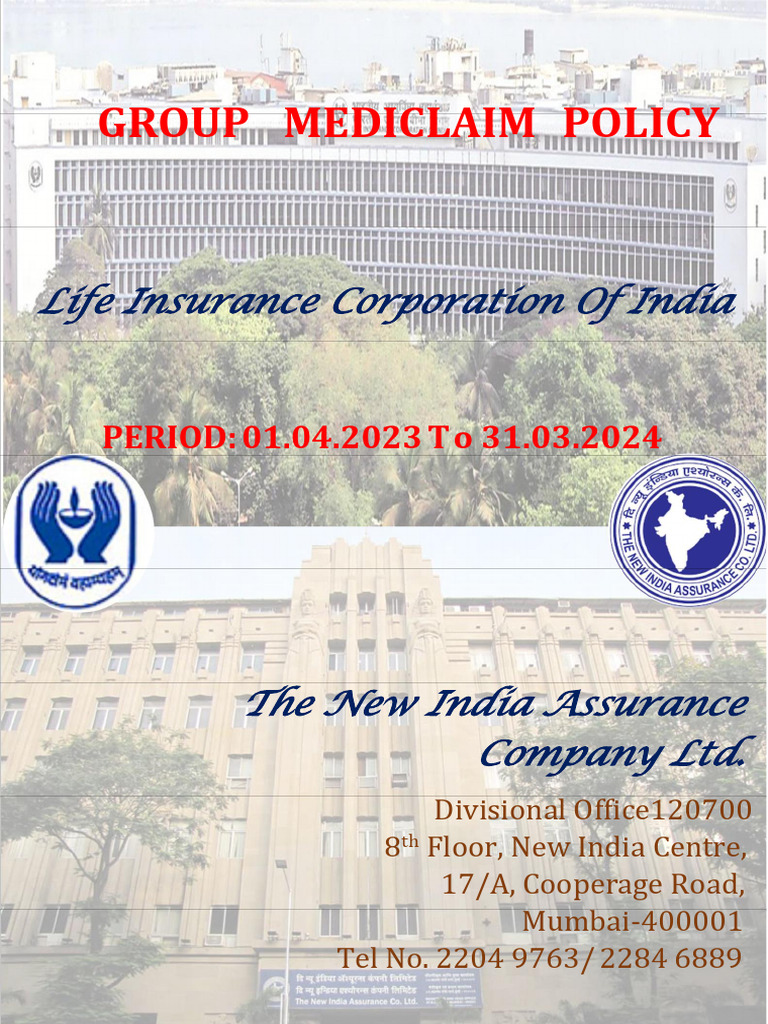 Lic GMC Policy 2023-24 | PDF | Identity Document | Medical Diagnosis