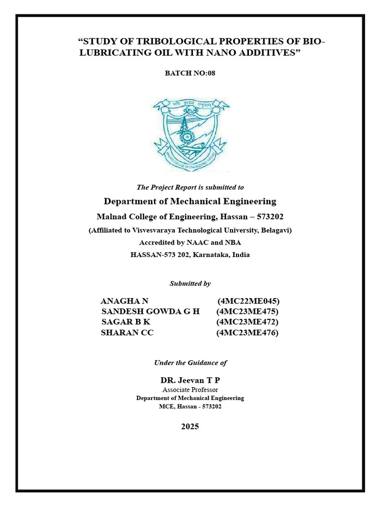 Major Project Final Phase-1 | PDF | Surfactant | Surface Science