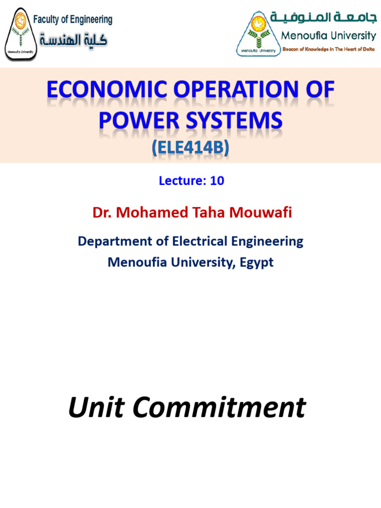 Lecture 10 | PDF | Forecasting | Electric Power
