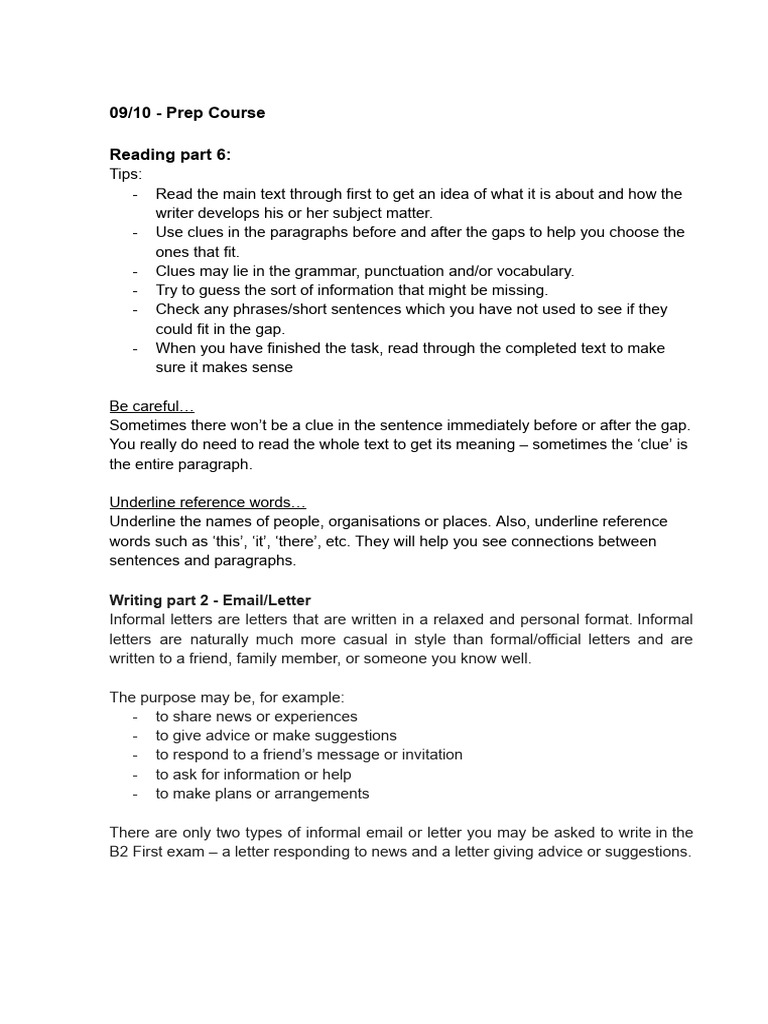 09 - 10 - Prep Course | PDF