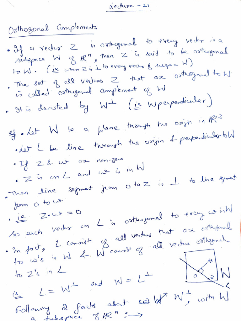 Lecture 21 Linear Algebra | PDF