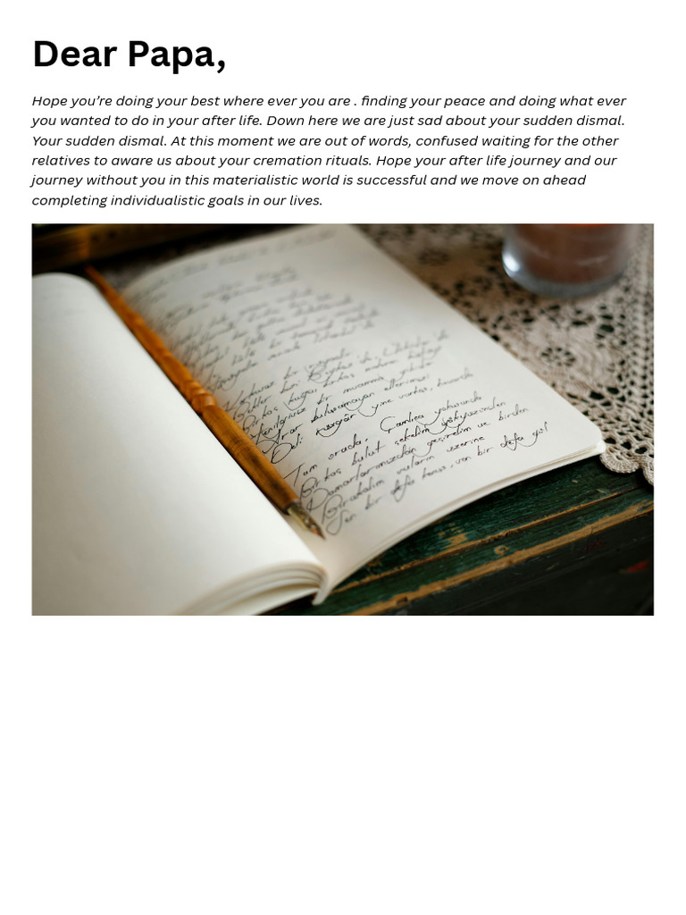 Dear Papa | PDF