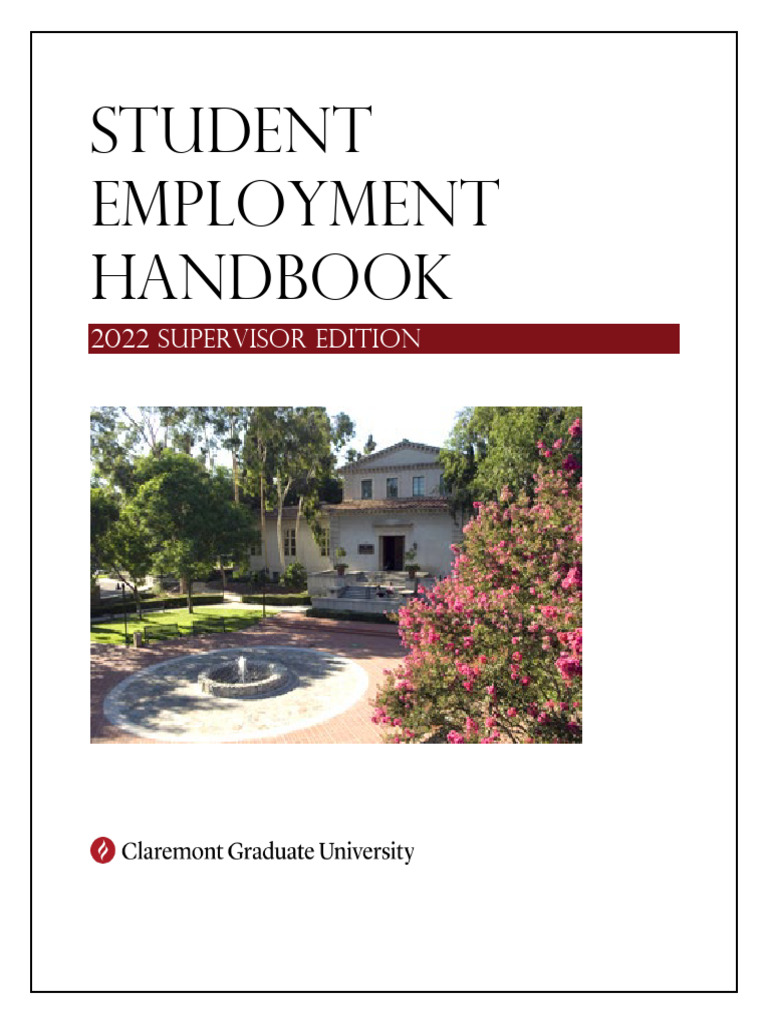 Student Employment Handbook 3-24-23 | PDF | Overtime | Sick Leave
