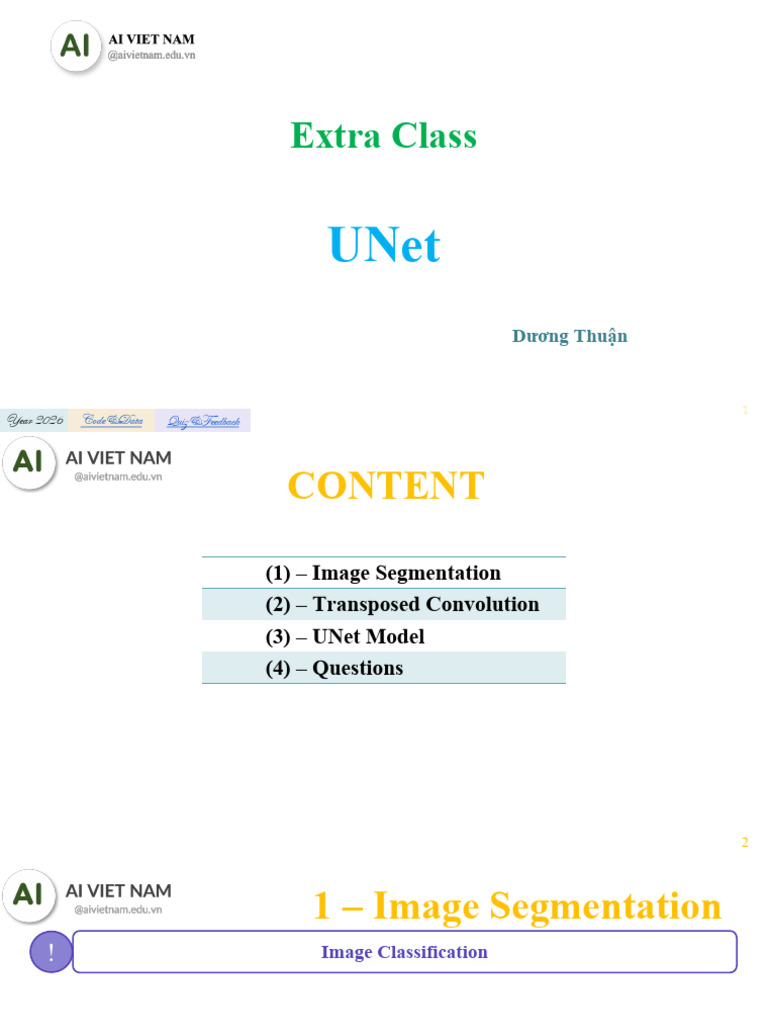 [Slide v2] UNet | PDF | Image Segmentation | Algorithms