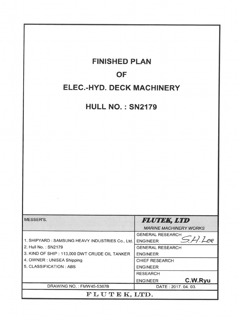 Om-04 - Combined Windlass & Mooring Winch | PDF | Anchor | Clutch