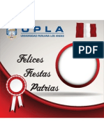 Tarjeta Fiestas Patrias Upla