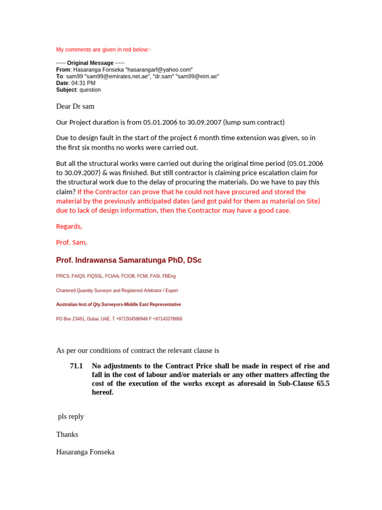 Wi07-Q_A 4 | PDF | Subcontractor | Private Law