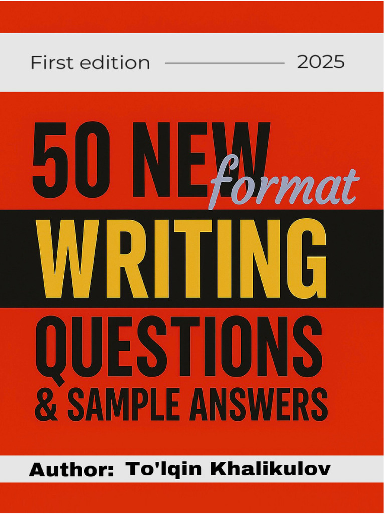 50 New Format Writing Questions & Sample Answers | PDF | Learning ...