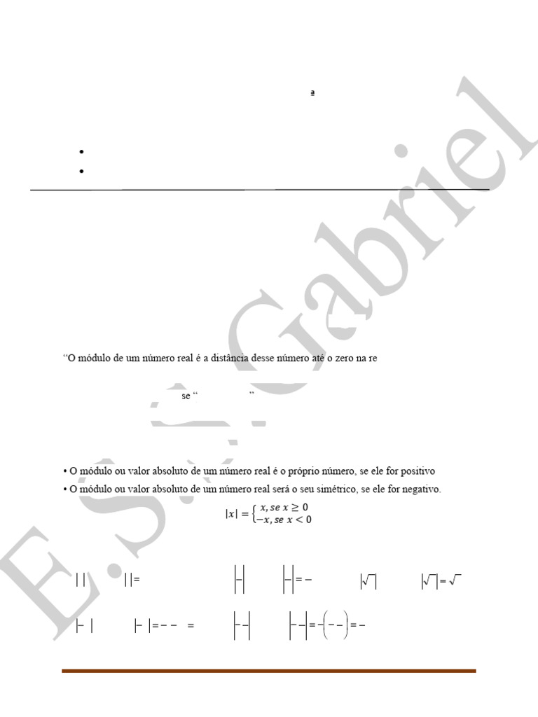 Ficha Teorica 12a - Modulo de Um Numero Real. S.gabriel | PDF | Número ...