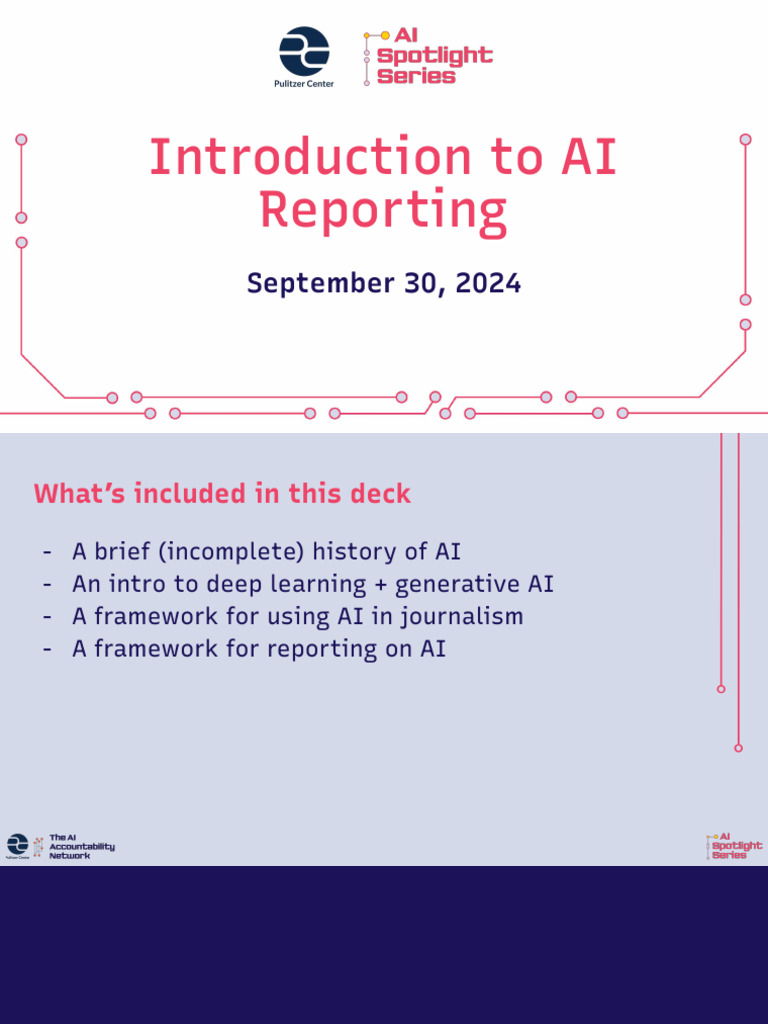 Introduction To AI Reporting - September 30, 2024 | PDF | Machine ...