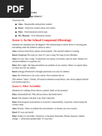 Seishun School Life Roleplay Script | PDF