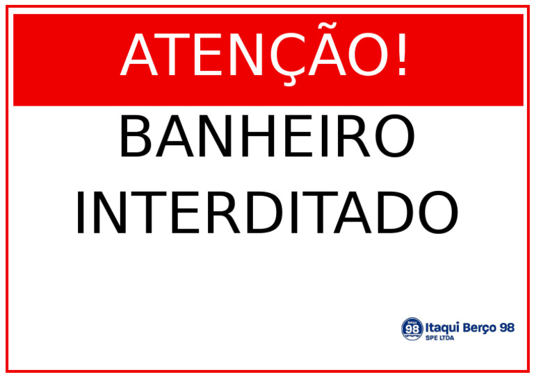 Banheiro Interditado | PDF