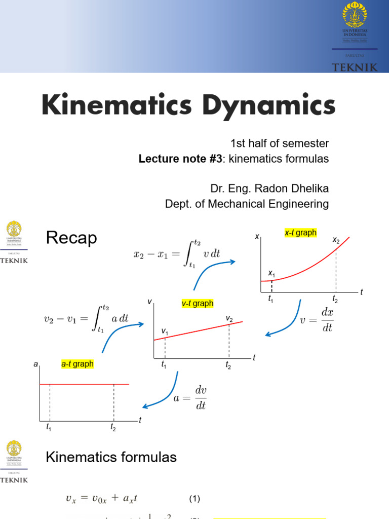 kindin_lec3 | PDF | Acceleration | Velocity