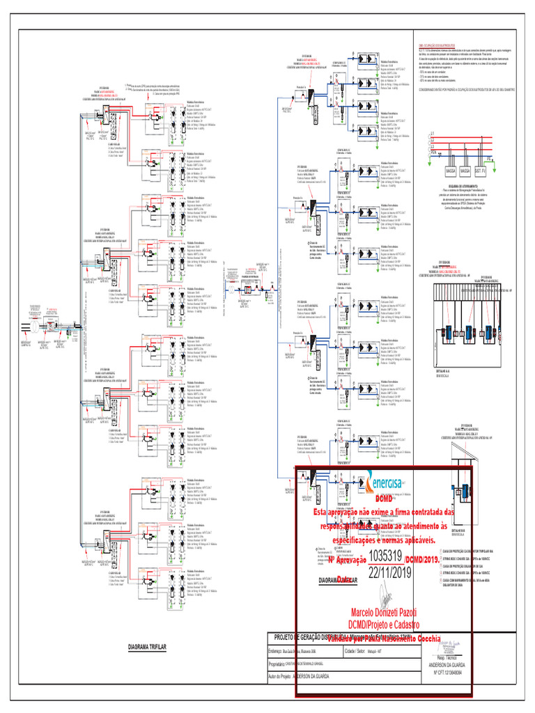 Anexo 07 - Diagramas - Unifilar, Multifilar, Detalhe Dos Equipamentos e ...