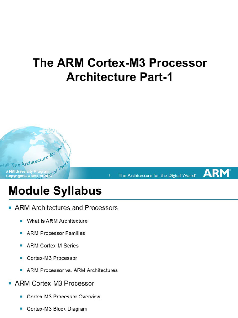 Architecture ARM Part 1 | PDF