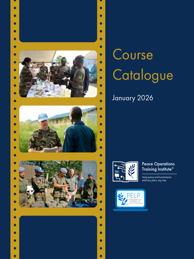 Course Catalogue POTI | PDF | United Nations | International Relations
