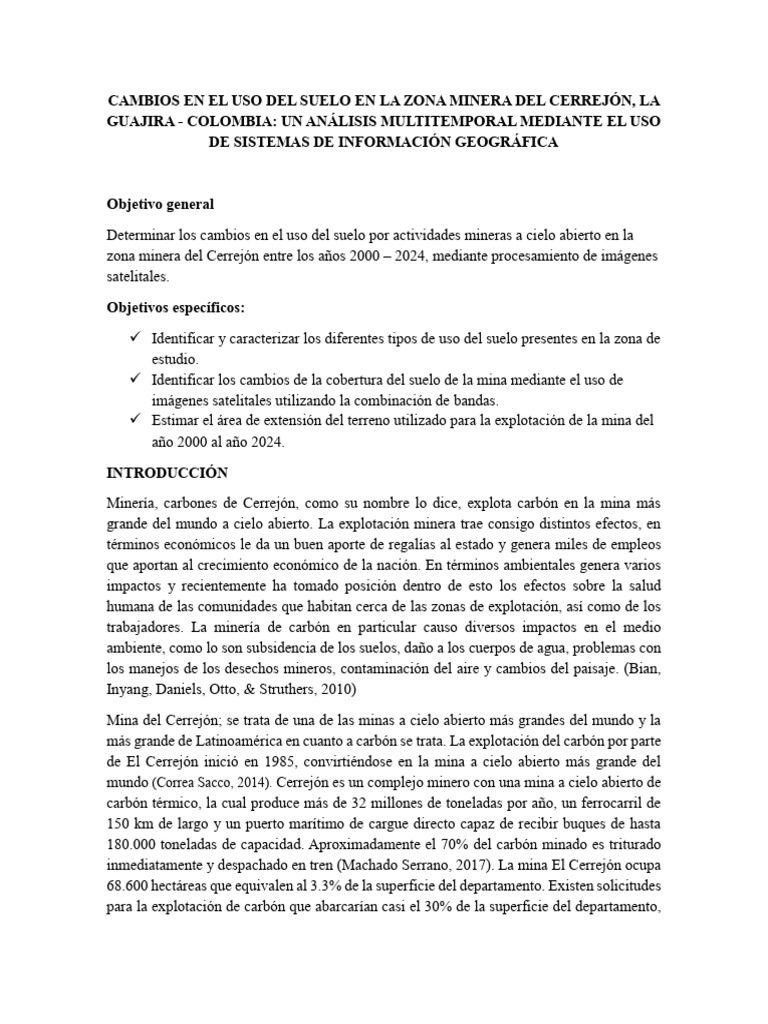 Taller Zona Minera | PDF | Geografía Física | Ciencias de la Tierra