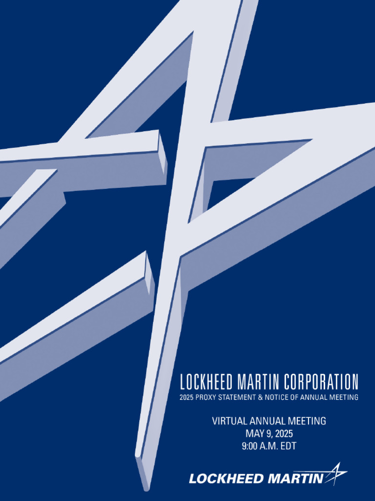 2025 Lockheed Martin Annual Reports and Proxy Statement | PDF ...