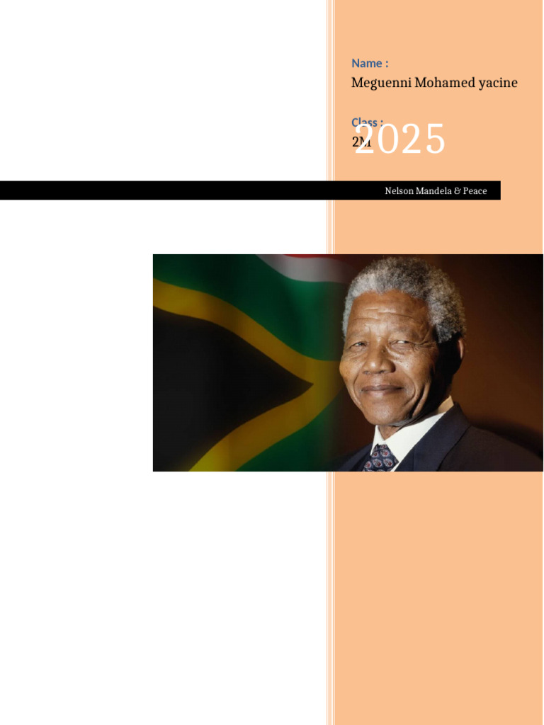 Nelson Mandela Peace Project | PDF
