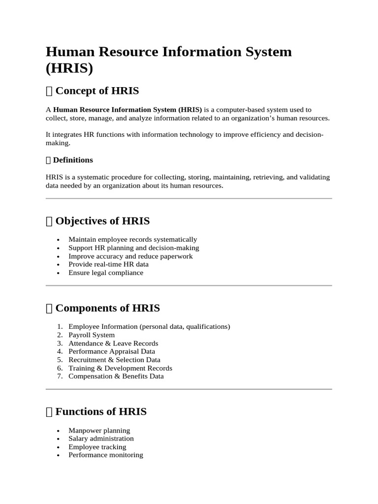 Human Resource Information System | PDF | Human Resource Management | Audit