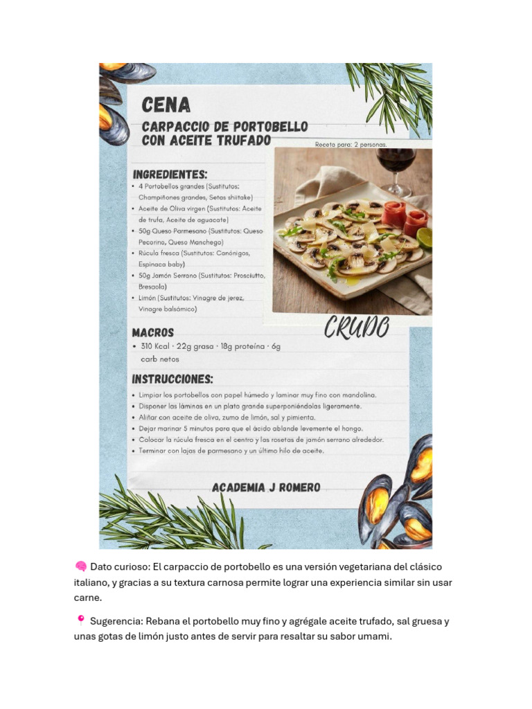 Receta 3 | PDF