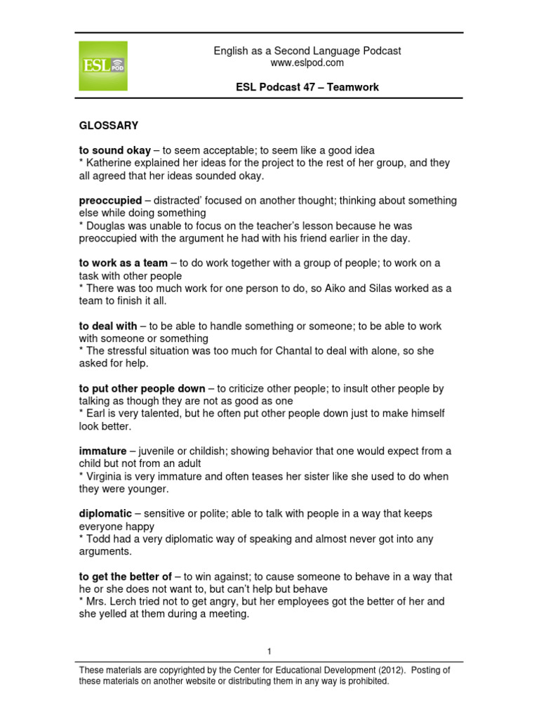 0047 Teamwork | PDF