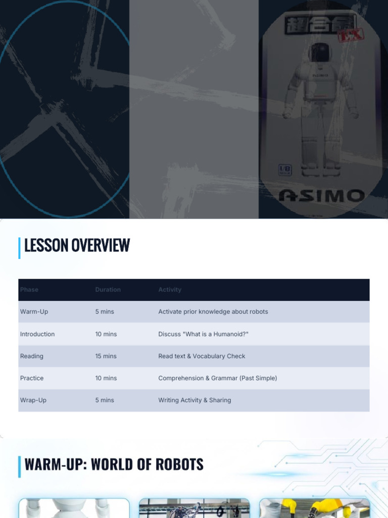 Radical Robotics - Asimo Lesson | PDF