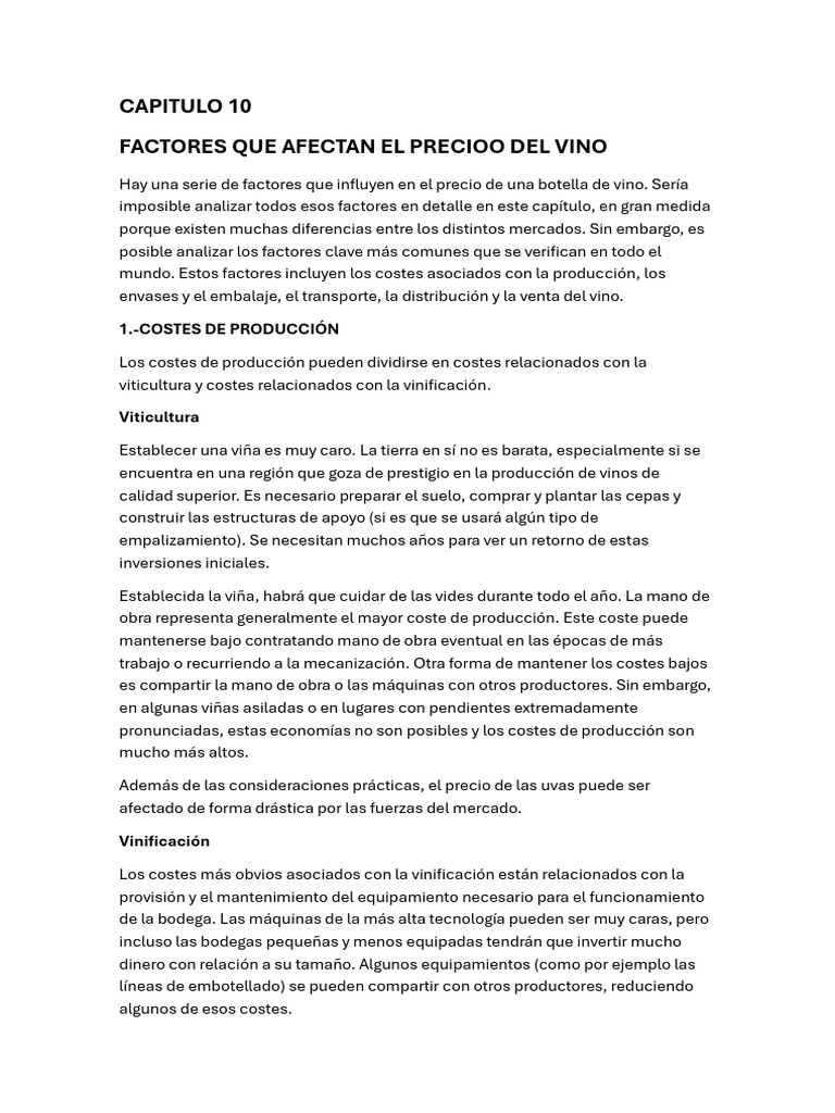 capitulo 10 | PDF | Vino | Uva