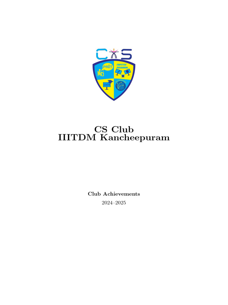 CS Club Achievements | PDF | Cognition | Intelligence