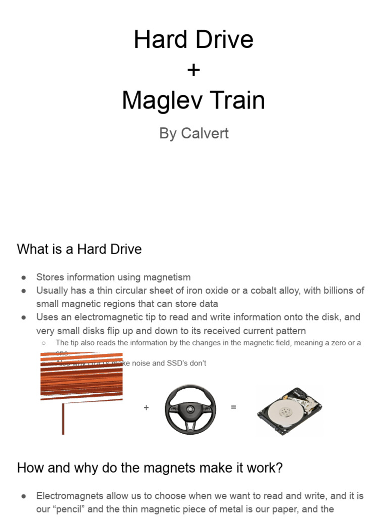 Hard Drives and Maglev Trains | PDF | Hard Disk Drive | Solid State Drive