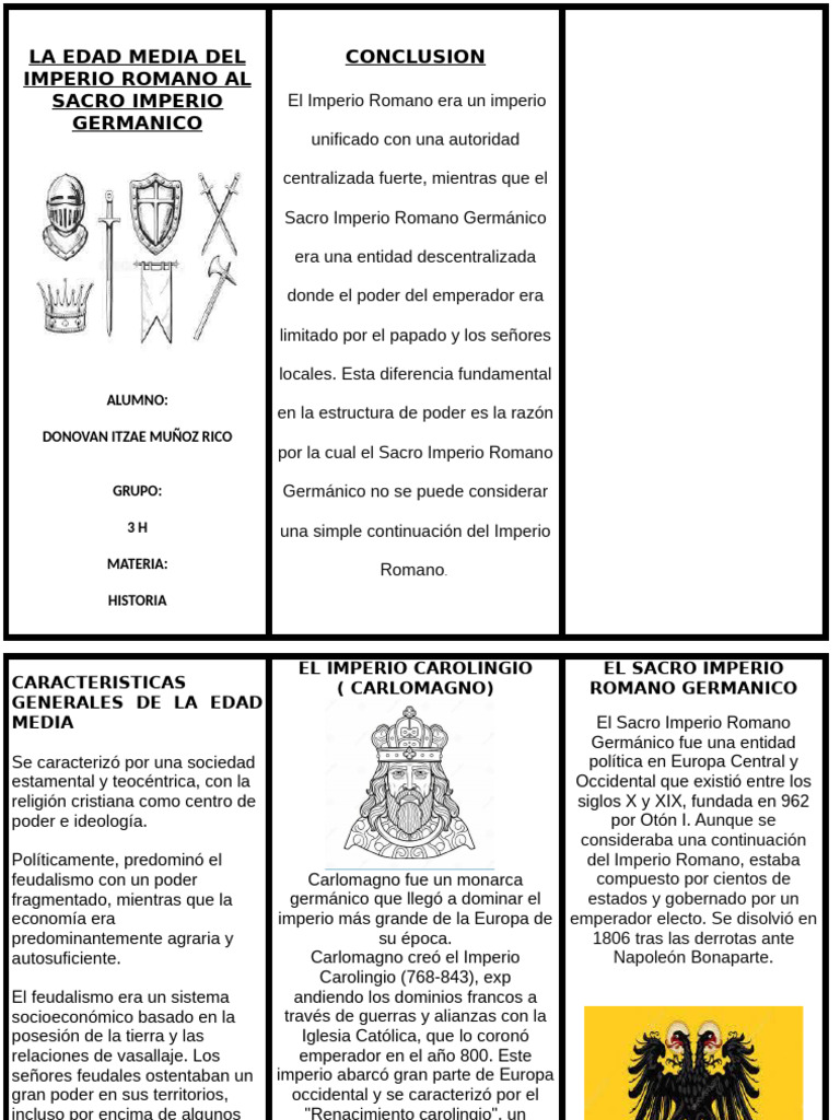 La Edad Media Del Imperio Romano Al Sacro Imperio Germanico | PDF ...