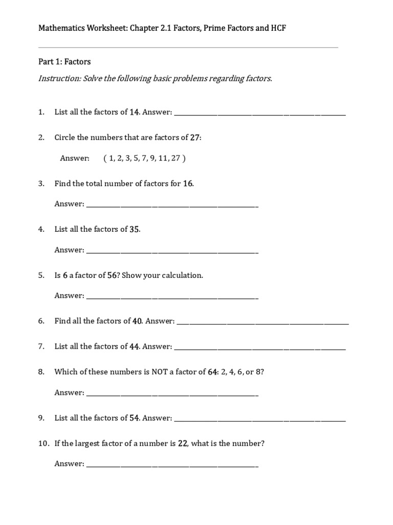 MT Worksheet 1 | PDF