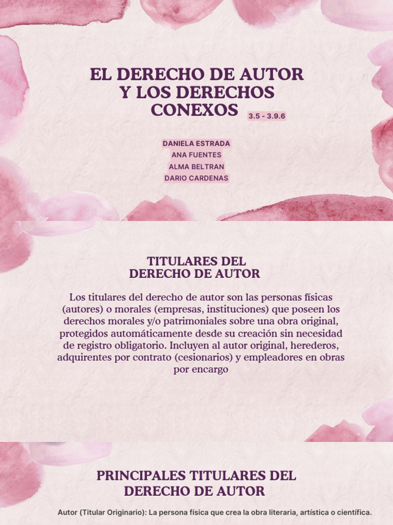 El Derecho de Autor y Los Derechos Conexos | PDF | Justicia | Crimen y ...