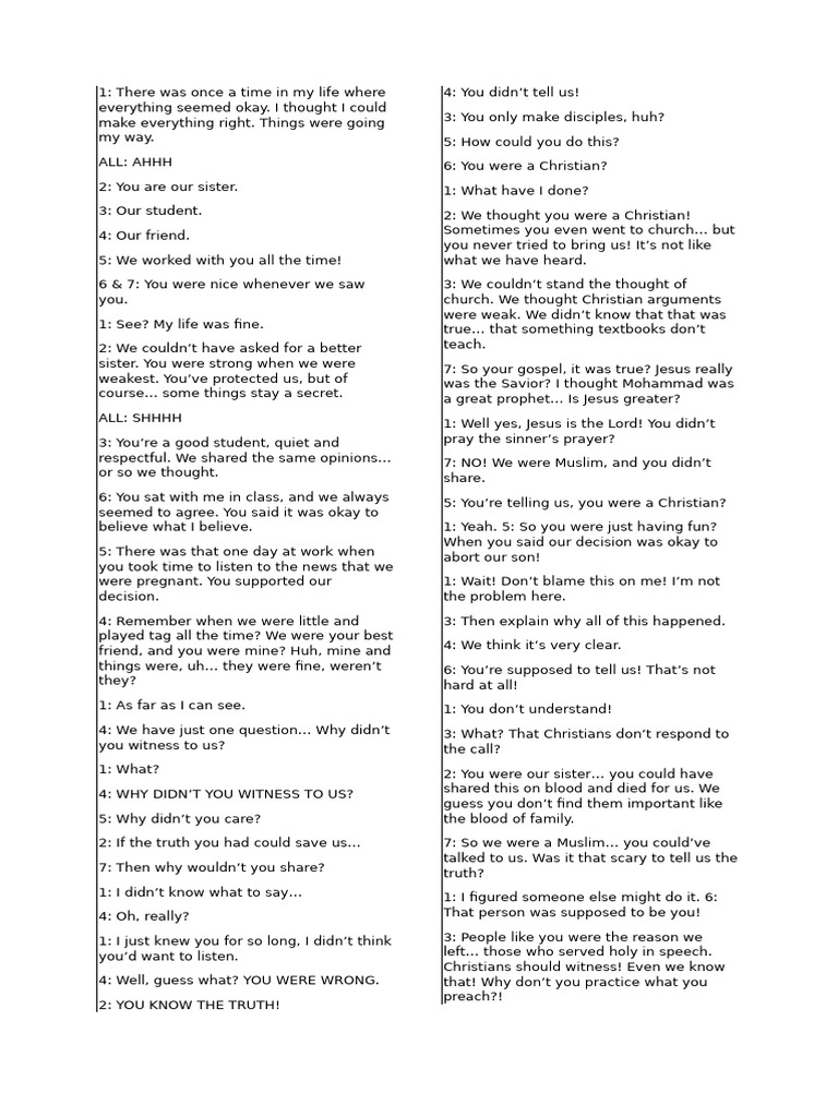 Script | PDF | Jesus