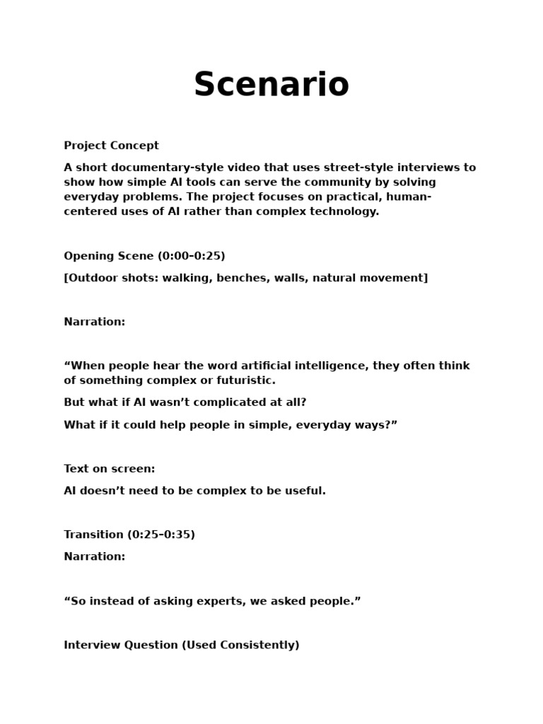 Scenario | PDF