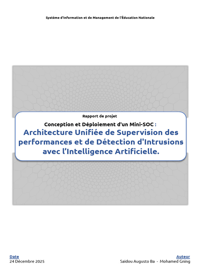 Rapport Mini-SOC | PDF | Génie logiciel | Informatique