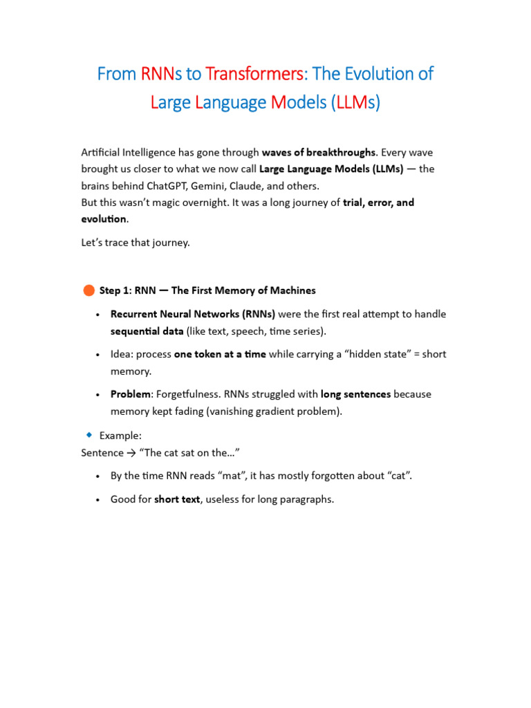 LLM Evolution | PDF