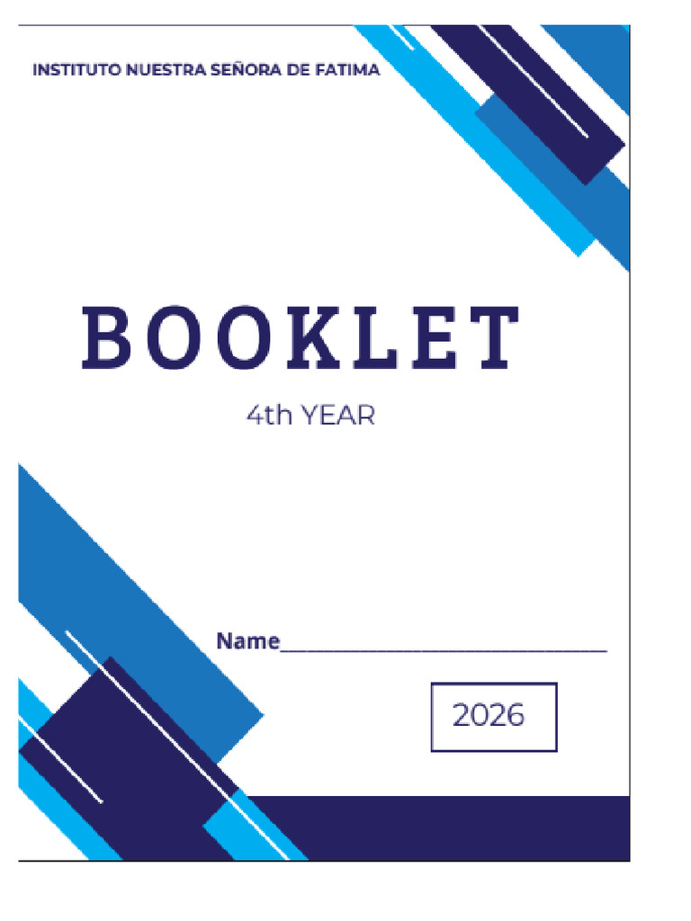 2026 4th Year BOOKLET | PDF