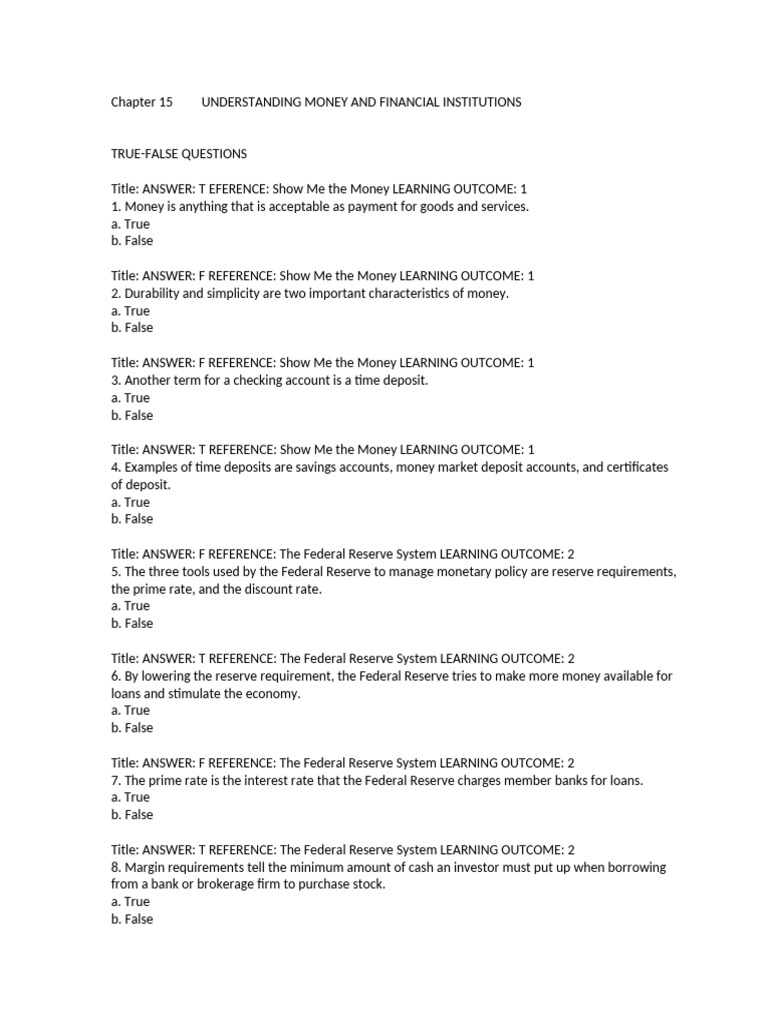 IntroductiontoBusiness TB Ch15 | PDF | Banks | Federal Reserve