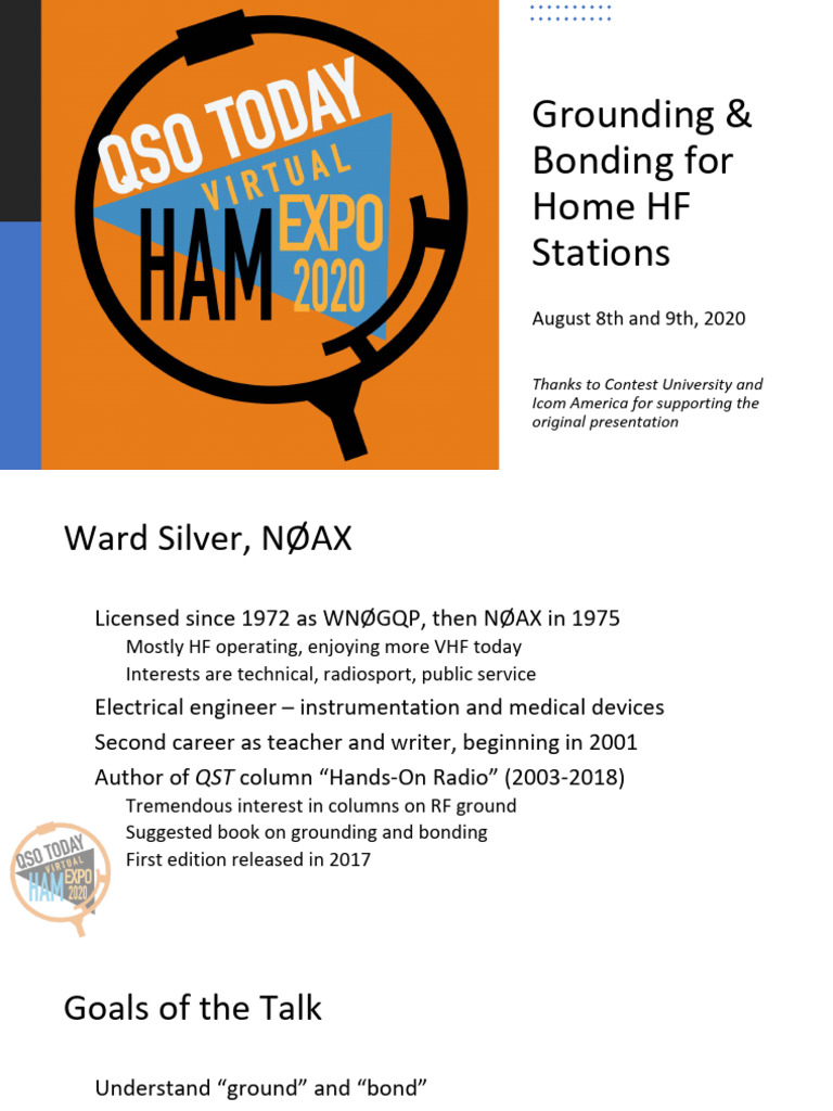 Grounding and Bonding Ward Silver n0ax Presentation Slides 1 | PDF ...