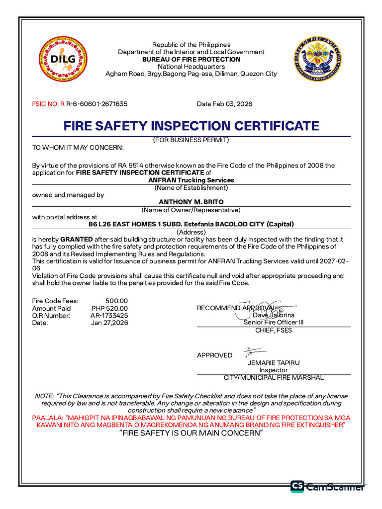 Bureau of Fire Protection | PDF | Fire Safety